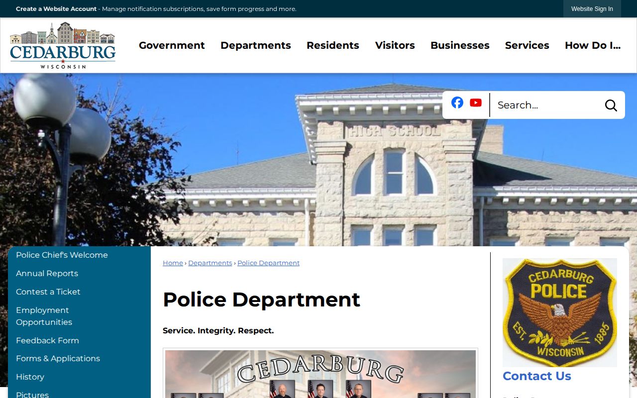 Ozaukee County Cedarburg police record contact information